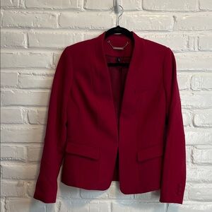 White House Black Market Deep Red Blazer
